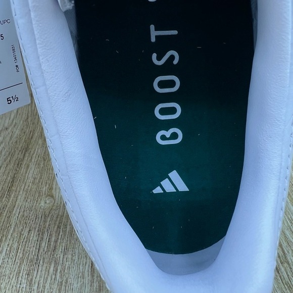 Adidas MC80 Spikeless Mens Size 6 Womens 7 Golf Shoes White Green Wingtip IE3526 main image 5